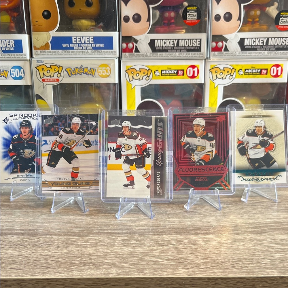 Trevor Zegras Rookie Anaheim Ducks Hockey Trading Cards Set